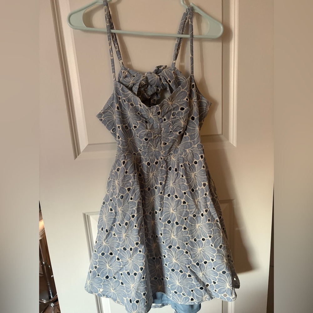 Lulu's Blue Floral Mini Dress